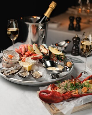 Lobster and oysters