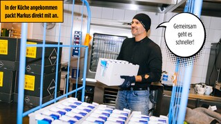 Współpraca jest szybsza: Markus od razu służy pomocą.