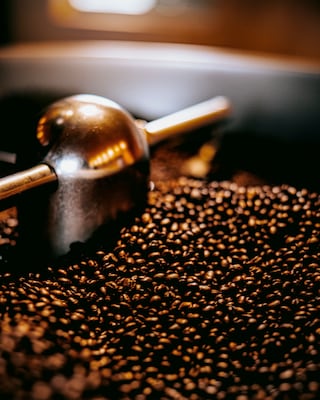 Chicchi di caffè dalla torrefazione di Schvarz