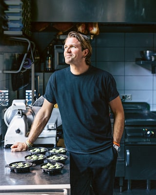 Norman Metzing in cucina