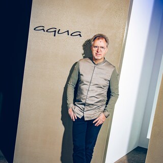 Sven Elverfeld in front of his restaurant