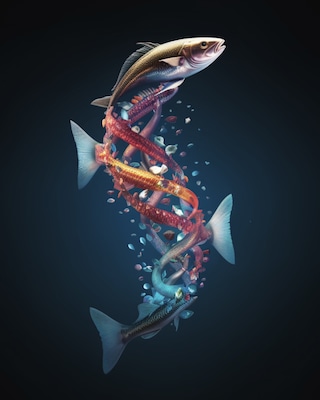 Fish DNA -  Editor's note: The images in this article were created by an image generator using Artificial Intelligence and edited by METRO Stories Image Creation.
