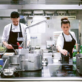 Sous chef Clara Hunger and her deputy Oskar Lüke
