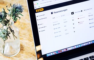 Dish App auf dem Laptop