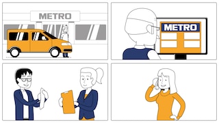 METRO's delivery service is available in 36 countries, with a steadily growing network of delivery areas. 