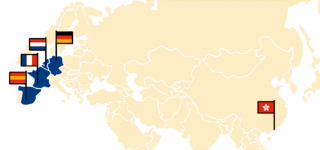 Mappa del paese con l'ubicazione degli ITO